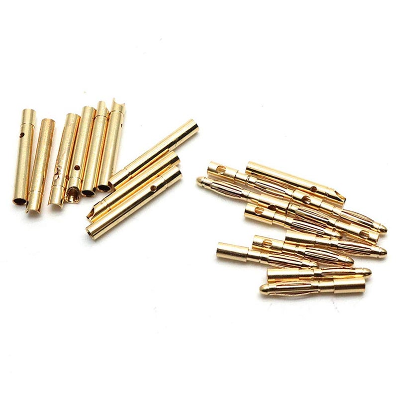 Yohii 2.0mm Male and Female Bullet Banana Connectors Plugs - Pack of 10 Pairs- (G7.23) - Image 1